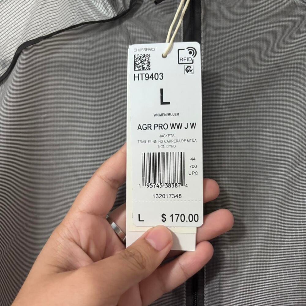 Adidas terrex grey clear windbreaker - Picture 2 of 3